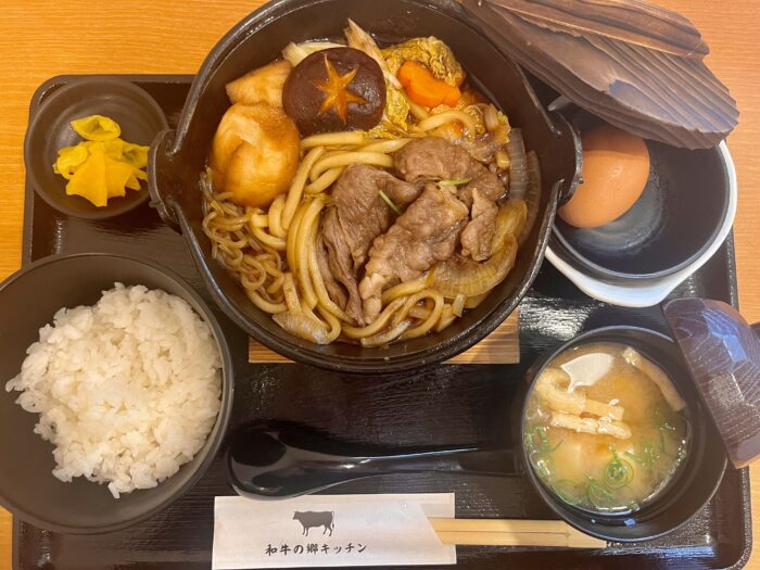 黒毛和牛のすき焼き定食！